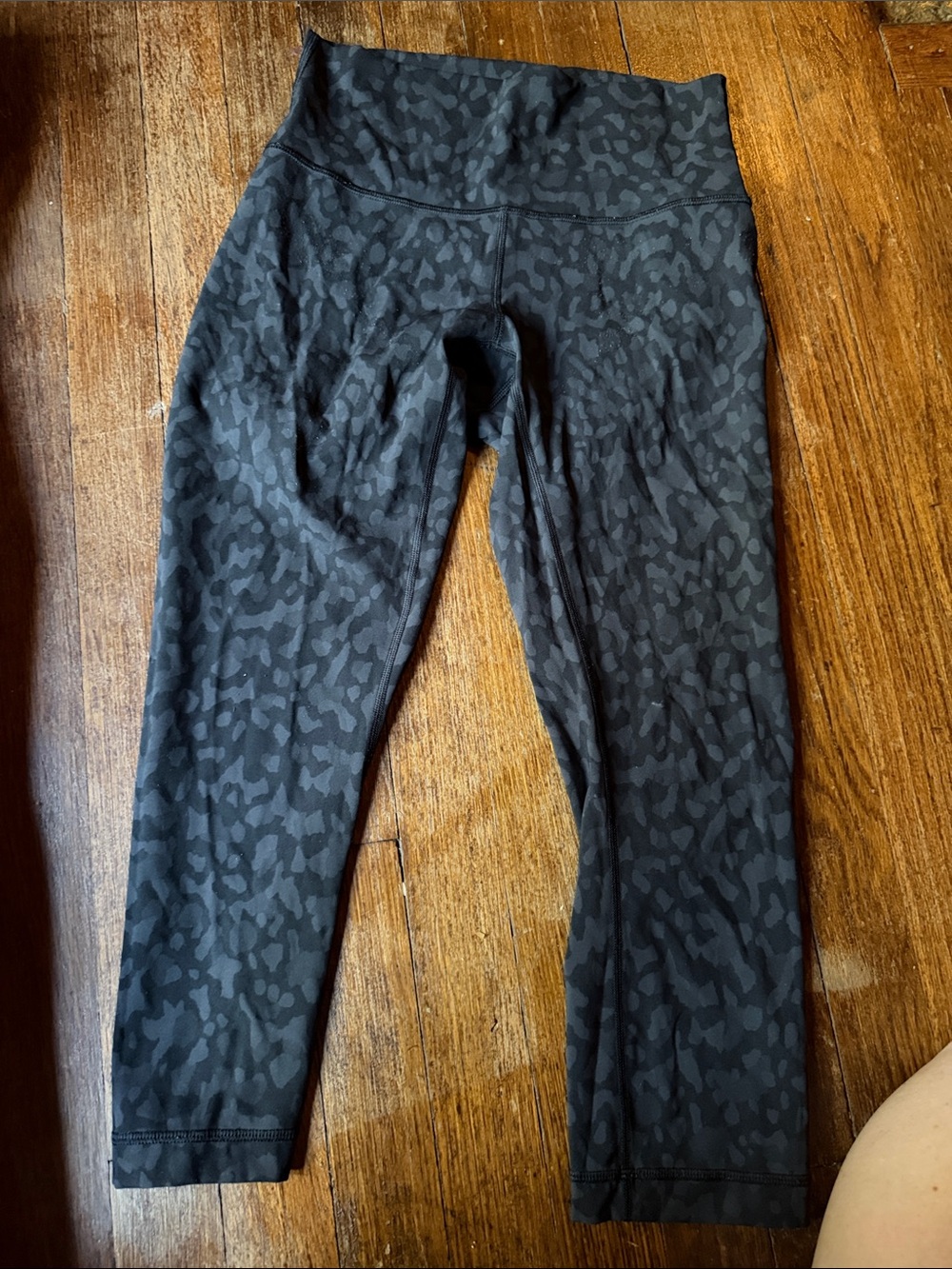 Black Animal Print High-Waist Leggings